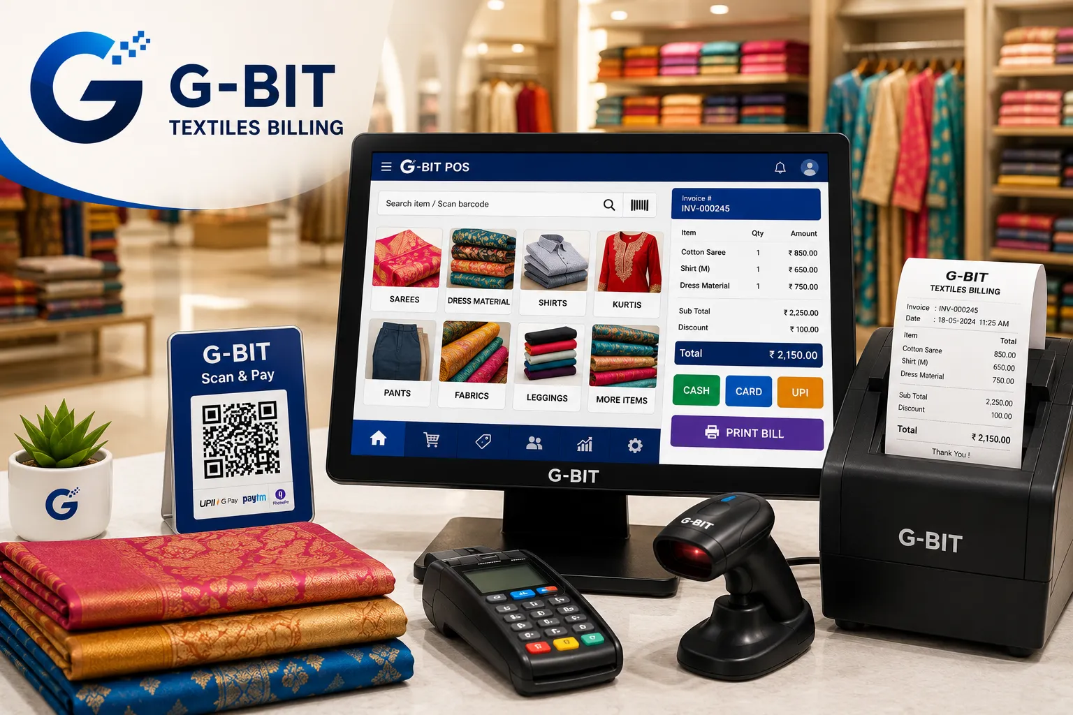 Textiles billing software